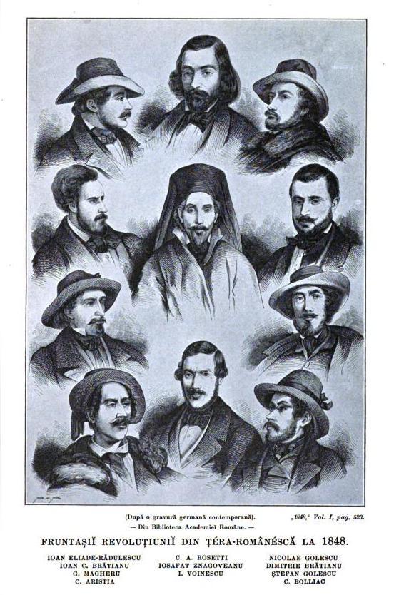 Fruntasii Revolutiei din Tara Romaneasca la 1848